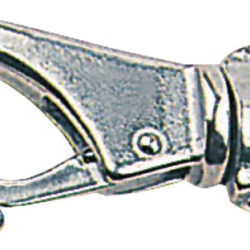 Moschettone inox con girella 69 mm